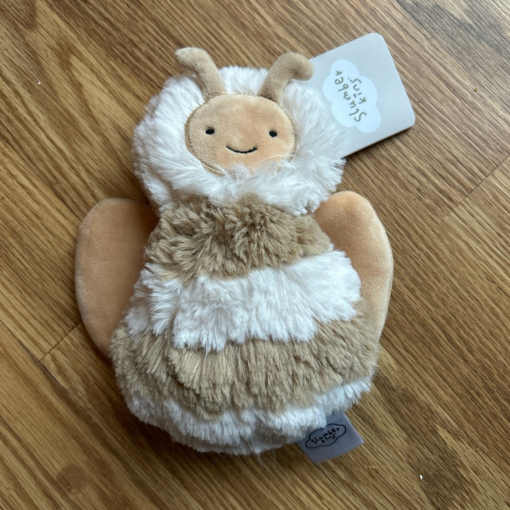 Slumberkins Plush Bee - Cream & Light Brown